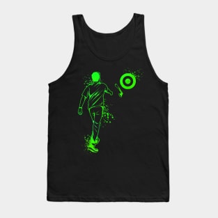 Axe throwing man in color - axe throwing Tank Top